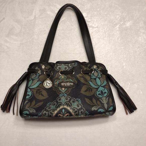 Spartina 449 Handbags - Spartina 449 Linen/Leather Purse